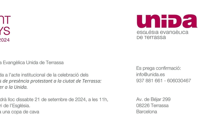 Centenari de la nostra Església: 1924-2024